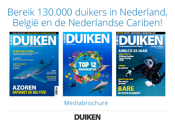 Voorkant Mediabrochure Duiken Magazine