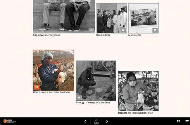 Digital magazine Aeres voorbeeldpagina
