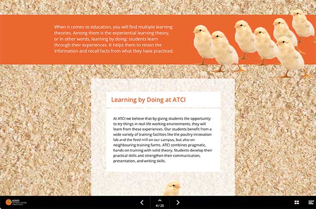 Digital magazine Aeres voorbeeldpagina