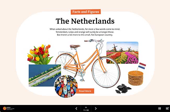 Digital magazine Aeres voorbeeldpagina