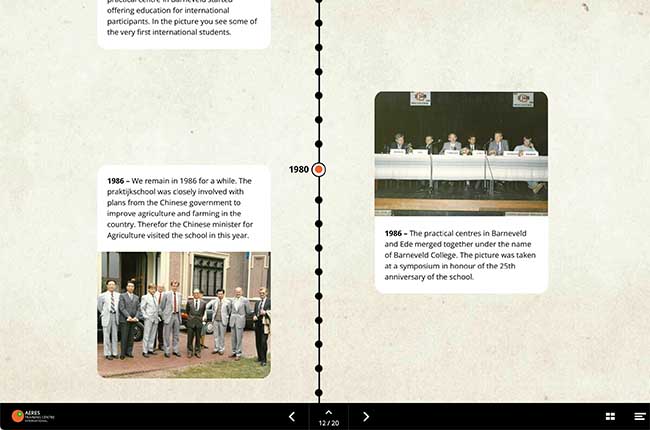 Digital magazine Aeres voorbeeldpagina