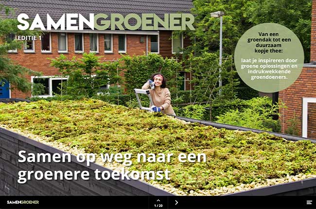 Digital magazine Greenchoice voorbeeldpagina