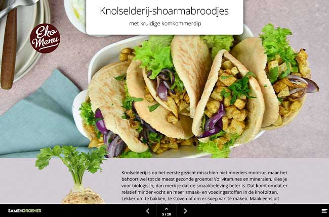 Digital magazine Greenchoice voorbeeldpagina