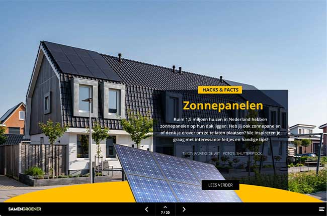 Digital magazine Greenchoice voorbeeldpagina