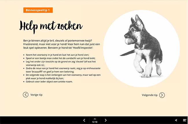 Digital magazine Royal Canin voorbeeldpagina