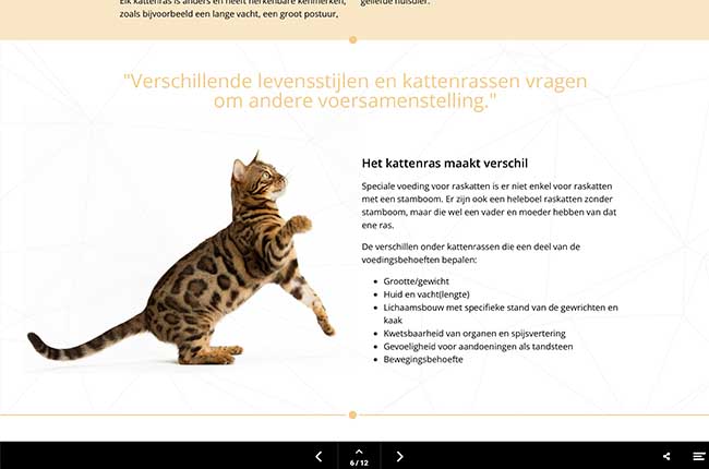 Digital magazine Royal Canin voorbeeldpagina